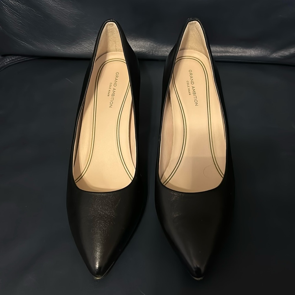 Cole Haan Elegant Black Leather Heels
